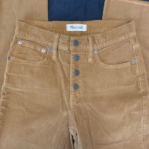 Madewell Cali Demi Boot Corduroy Pants
